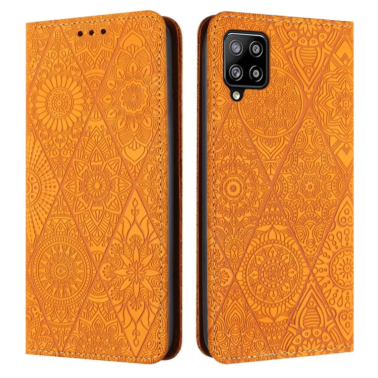 Ethnic Embossed Adsorption Leather Phone Case, For Samsung Galaxy A32 5G, For Samsung Galaxy A33, For Samsung Galaxy A34, For Samsung Galaxy A42 5G