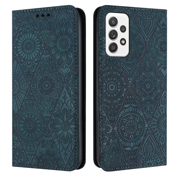 Ethnic Embossed Adsorption Leather Phone Case, For Samsung Galaxy A52 4G/5G, For Samsung Galaxy A53 5G, For Samsung Galaxy A54 5G, For Samsung Galaxy A72 4G/5G