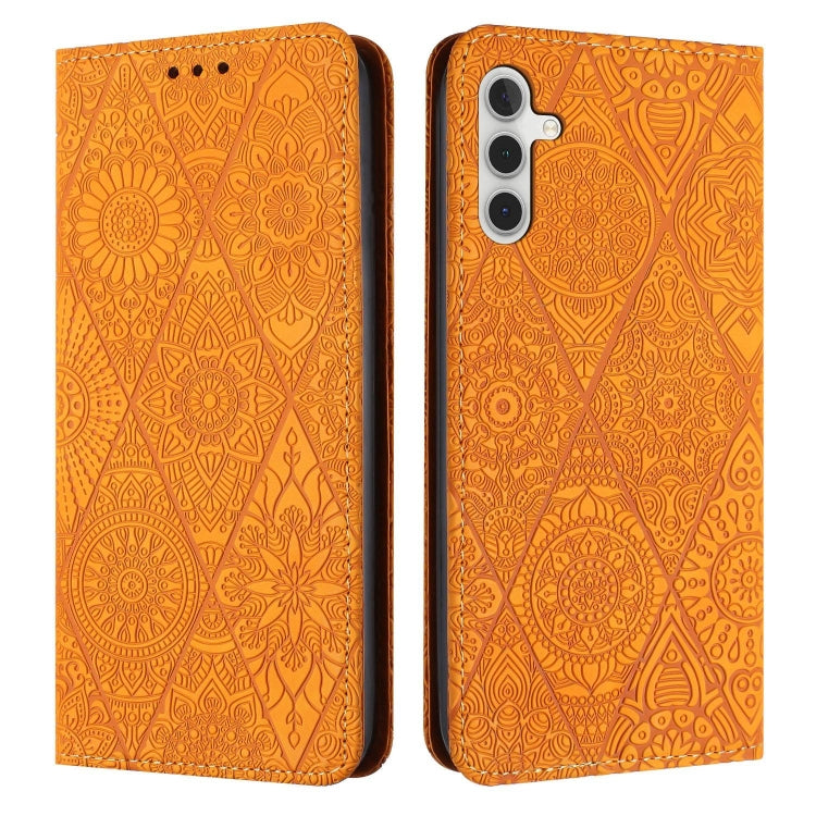 Ethnic Embossed Adsorption Leather Phone Case, For Samsung Galaxy A52 4G/5G, For Samsung Galaxy A53 5G, For Samsung Galaxy A54 5G, For Samsung Galaxy A72 4G/5G