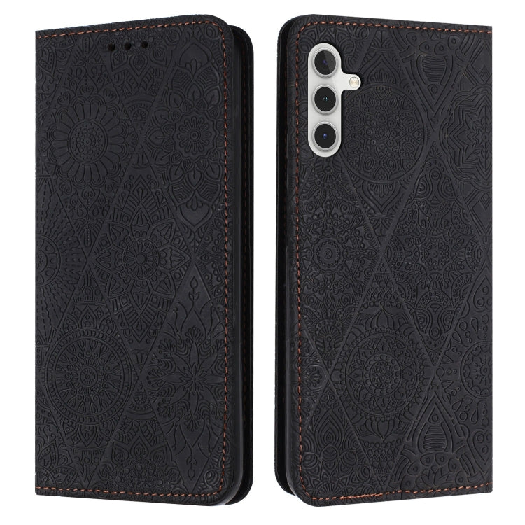 Ethnic Embossed Adsorption Leather Phone Case, For Samsung Galaxy A52 4G/5G, For Samsung Galaxy A53 5G, For Samsung Galaxy A54 5G, For Samsung Galaxy A72 4G/5G