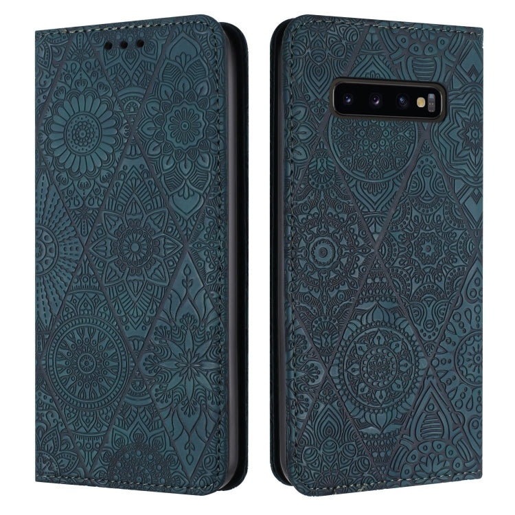 Ethnic Embossed Adsorption Leather Phone Case, For Samsung Galaxy A73 5G, For Samsung Galaxy S10, For Samsung Galaxy S10+, For Samsung Galaxy S10e