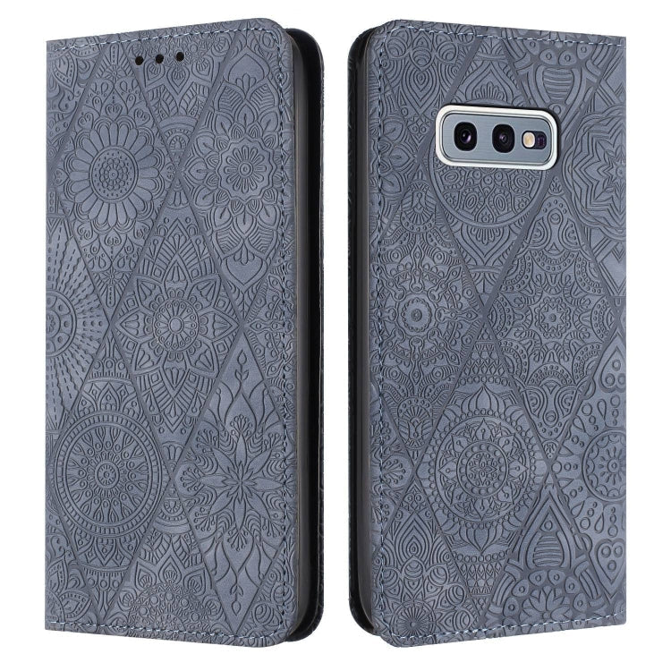 Ethnic Embossed Adsorption Leather Phone Case, For Samsung Galaxy A73 5G, For Samsung Galaxy S10, For Samsung Galaxy S10+, For Samsung Galaxy S10e