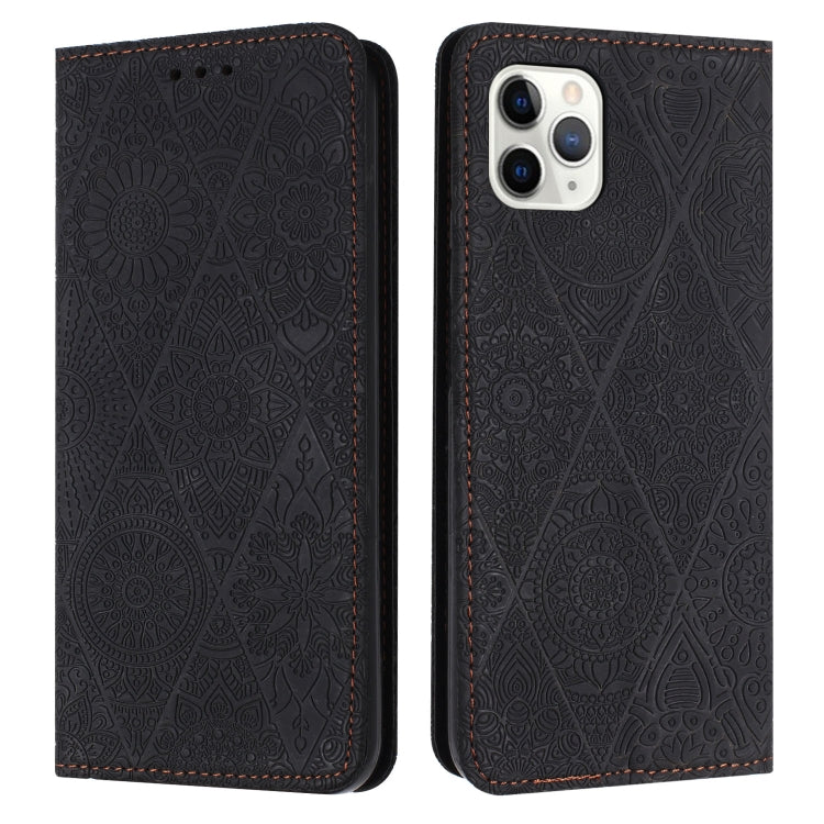 Ethnic Embossed Adsorption Leather Phone Case, For iPhone 13, For iPhone 13 Pro, For iPhone 13 Pro Max, For iPhone 12 / 12 Pro