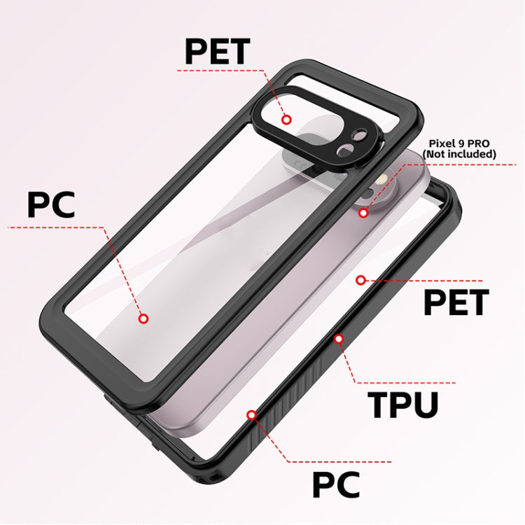 For Google Pixel 9 Pro RedPepper Shockproof IP68 Waterproof PC + TPU Protective Case(Black)
