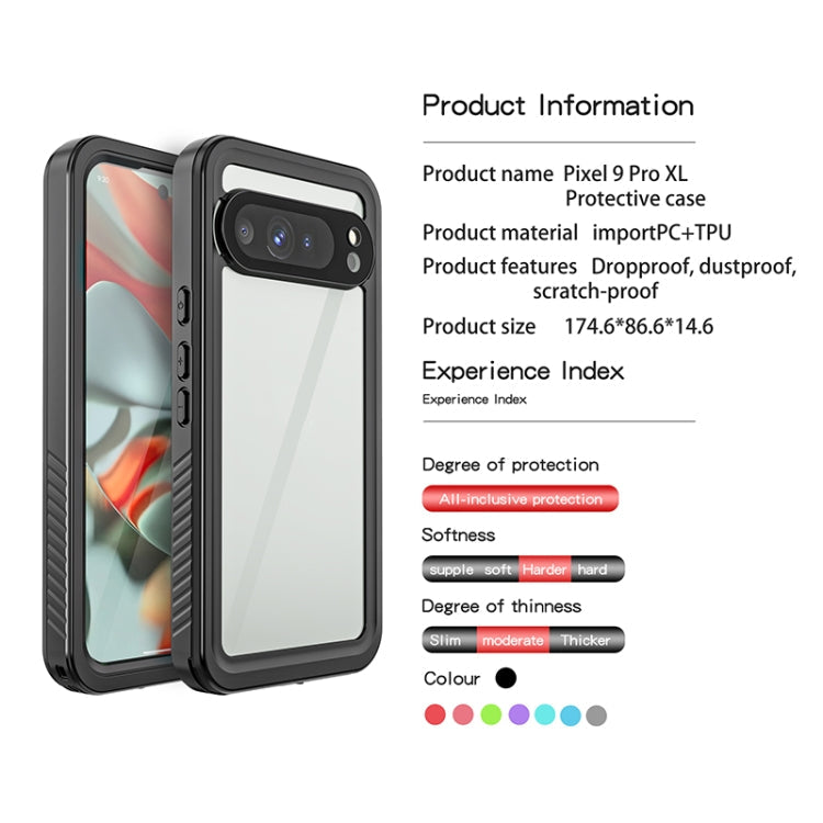 For Google Pixel 9 Pro XL RedPepper Shockproof IP68 Waterproof PC + TPU Protective Case(Black)