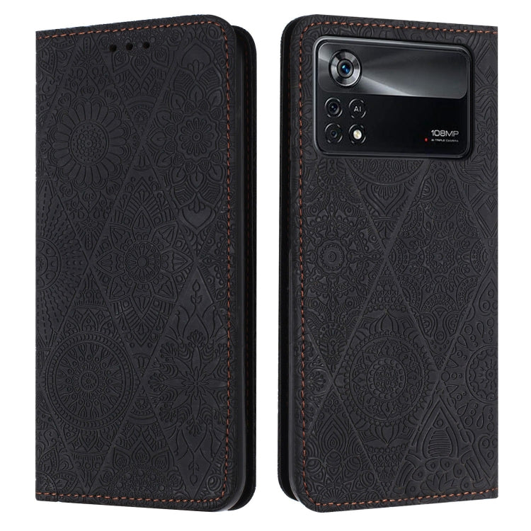 Ethnic Embossed Adsorption Leather Phone Case, For Xiaomi Poco X4 Pro 5G, For Xiaomi Redmi 10, For Xiaomi Poco M4 Pro 5G, For Xiaomi 11 Lite