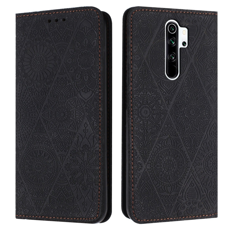 Ethnic Embossed Adsorption Leather Phone Case, For Xiaomi Redmi 9, For Redmi Note 9, For Redmi Note 9 Pro, For Redmi Note 8T