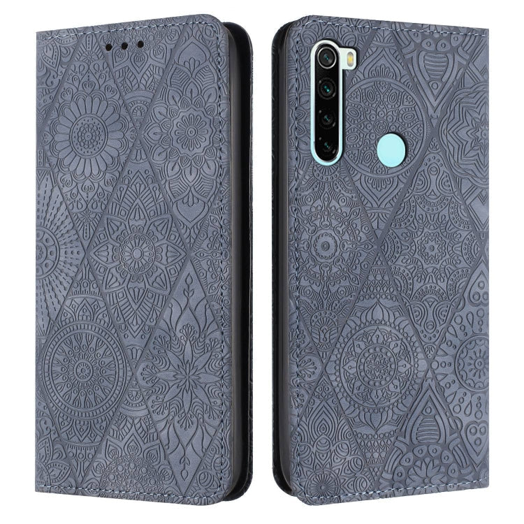 Ethnic Embossed Adsorption Leather Phone Case, For Redmi Note 8, For Redmi Note 8 Pro, For Redmi Note 7 / 7 Pro