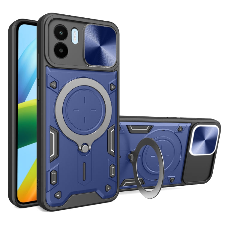 CD Texture Sliding Camshield Magnetic Holder Phone Case, For Xiaomi Poco M5 5G, For Xiaomi Redmi A1 4G, For Xiaomi Redmi Note 11 Global, For Xiaomi Redmi K40S / Poco F4