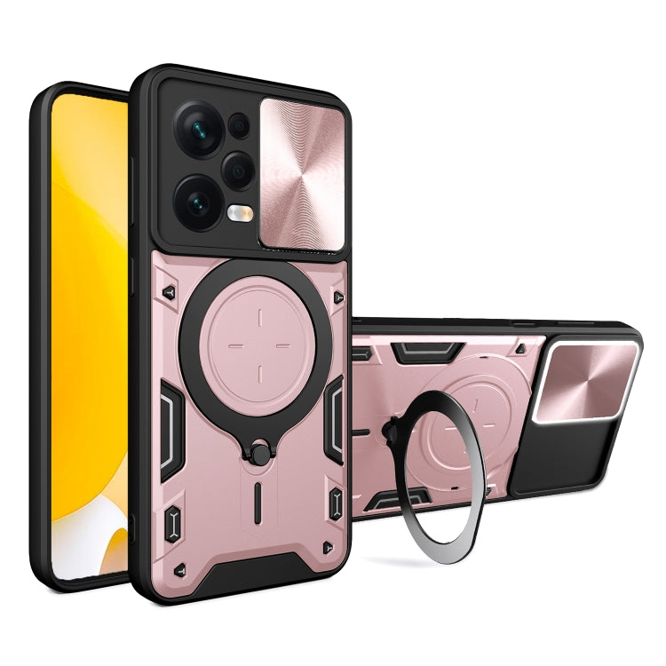 CD Texture Sliding Camshield Magnetic Holder Phone Case, For Xiaomi Redmi Note 12S 4G, For Xiaomi Redmi Note 12 4G, For Xiaomi Redmi Note 12 Pro 5G, For Xiaomi Redmi 12C