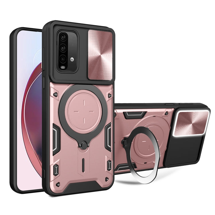 CD Texture Sliding Camshield Magnetic Holder Phone Case, For Xiaomi 11T, For Xiaomi Mi 11 Lite 4G / 5G, For Xiaomi Redmi Note 9 4G