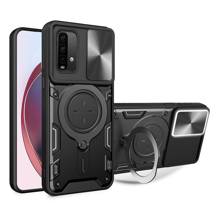 CD Texture Sliding Camshield Magnetic Holder Phone Case, For Xiaomi 11T, For Xiaomi Mi 11 Lite 4G / 5G, For Xiaomi Redmi Note 9 4G