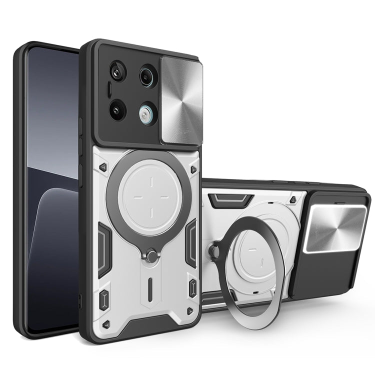 CD Texture Sliding Camshield Magnetic Holder Phone Case, For Xiaomi Redmi Note 13 Pro 5G, For Xiaomi 13T / Redmi K60 Ultra, For Xiaomi Redmi Note 12 Turbo, For Xiaomi Poco F5 Pro/Redmi K60