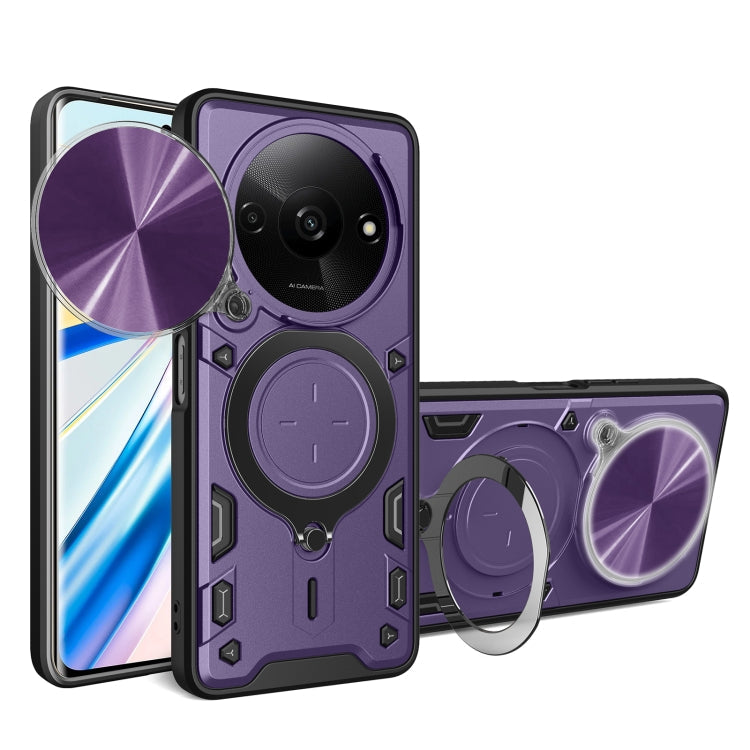 CD Texture Sliding Camshield Magnetic Holder Phone Case, For Xiaomi Redmi A3, For Xiaomi Redmi 13C 5G Global, For Xiaomi Redmi Note 13 5G, For Xiaomi Redmi 13C 4G
