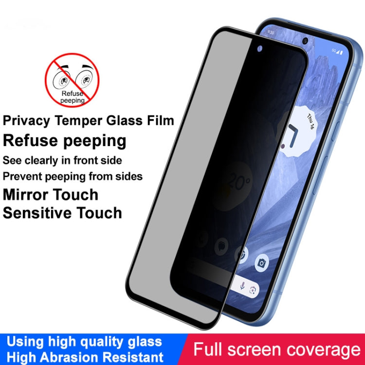 For Google Pixel 8a imak HD Full Screen Anti-spy Tempered Glass Protective Film