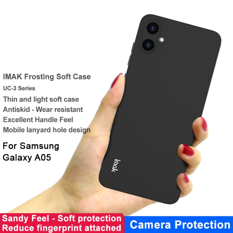 For Samsung Galaxy A05 IMAK UC-3 Series Shockproof Frosted TPU Phone Case(Black)