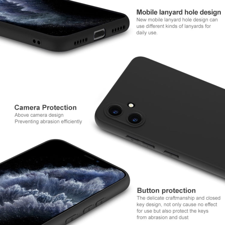 For Samsung Galaxy A05 IMAK UC-3 Series Shockproof Frosted TPU Phone Case(Black)