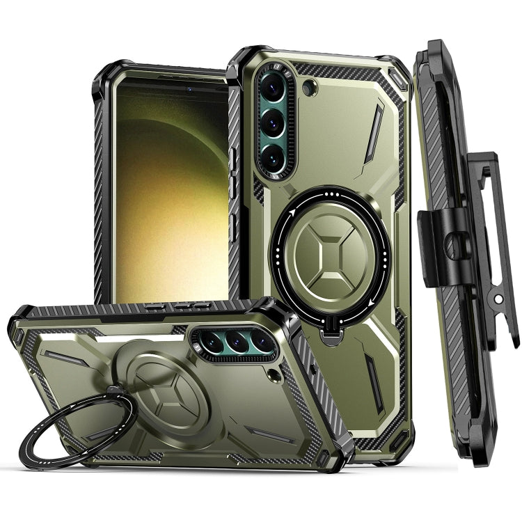 Armor Series Holder Phone Case with Back Clip, For Samsung Galaxy S23 Ultra 5G, For Samsung Galaxy S23 5G, For Samsung Galaxy S22 Ultra 5G, For Samsung Galaxy S22 5G, For Samsung Galaxy S22+ 5G