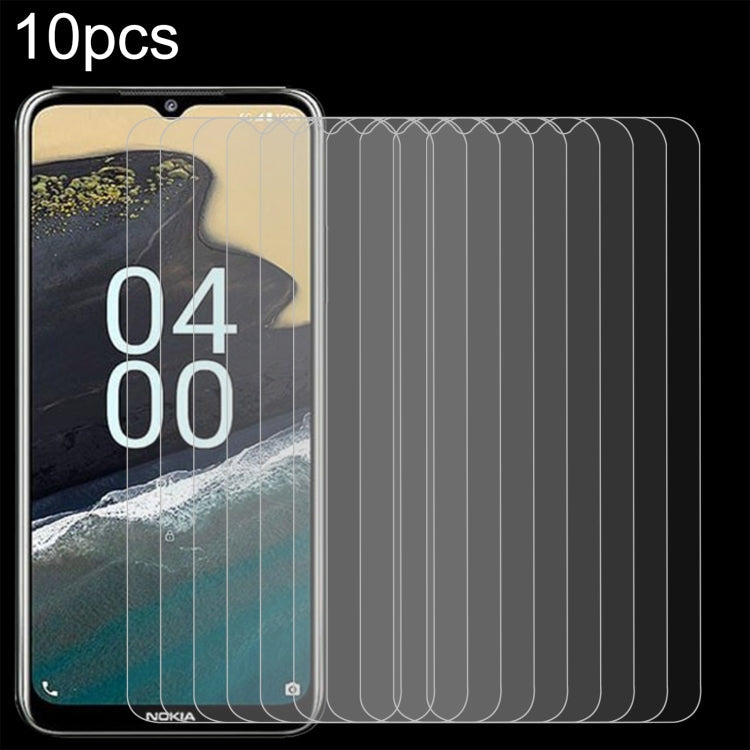 10pcs 0.26mm 9H 2.5D Tempered Glass Film, For Nokia C50 5G, For Nokia C210, For Nokia G310, For Nokia G42, For Nokia C300, For Nokia C110