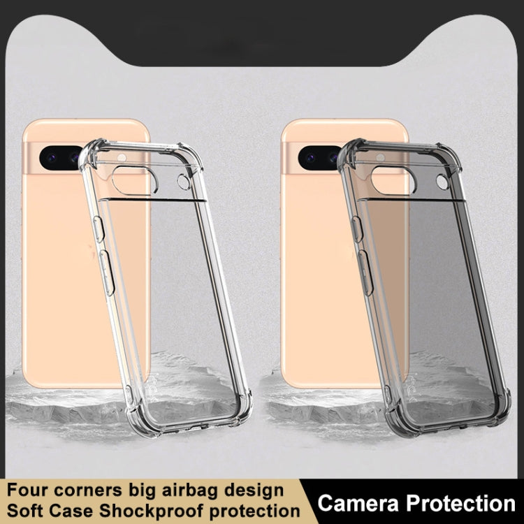 For Google Pixel 8a imak Shockproof Airbag TPU Phone Case(Transparent)
