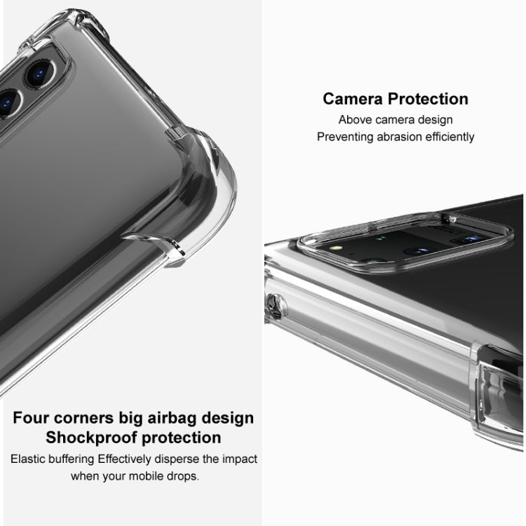 For Google Pixel 8a imak Shockproof Airbag TPU Phone Case(Transparent)