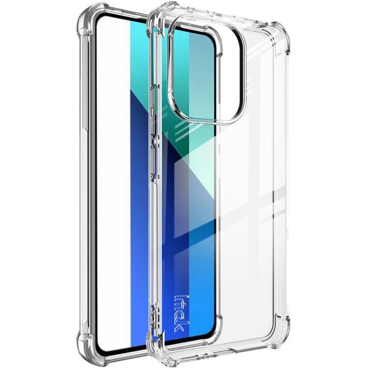 For Xiaomi Redmi Note 13 4G Global imak Shockproof Airbag TPU Phone Case(Transparent)