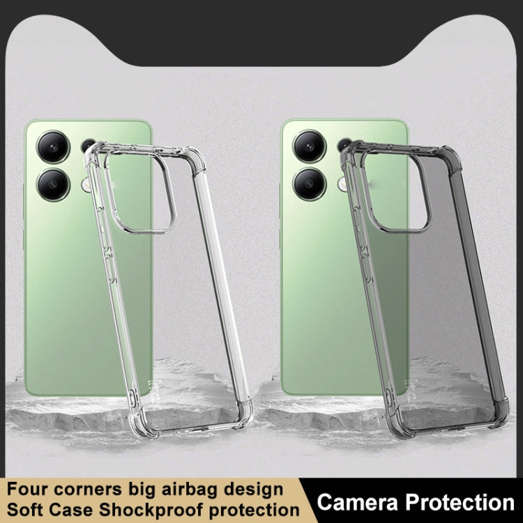 For Xiaomi Redmi Note 13 4G Global imak Shockproof Airbag TPU Phone Case(Transparent)