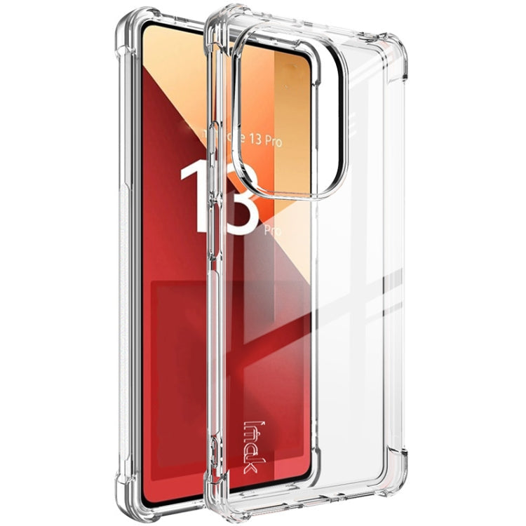 For Xiaomi Redmi Note 13 Pro 4G Global imak Shockproof Airbag TPU Phone Case(Transparent)