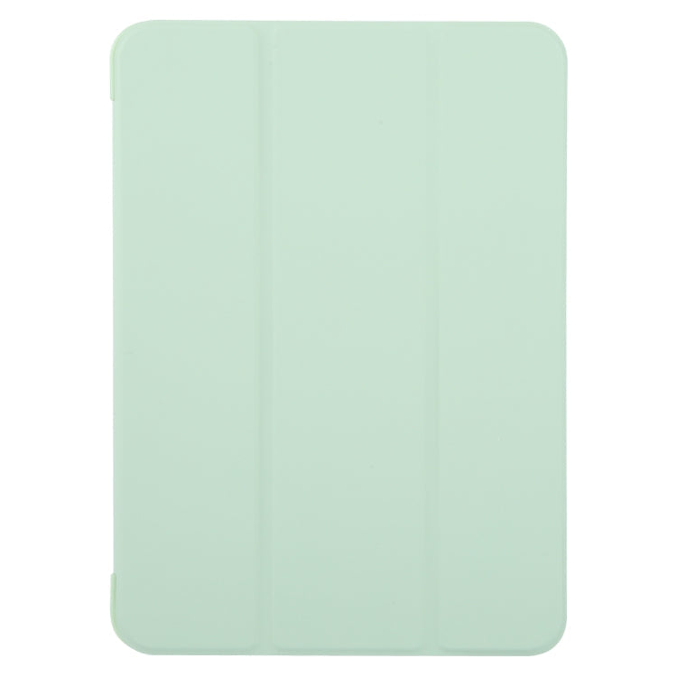 For iPad Air 13 2026 / 2025 / 2024 GEBEI 3-folding Holder Shockproof Flip Leather Tablet Case(Green)