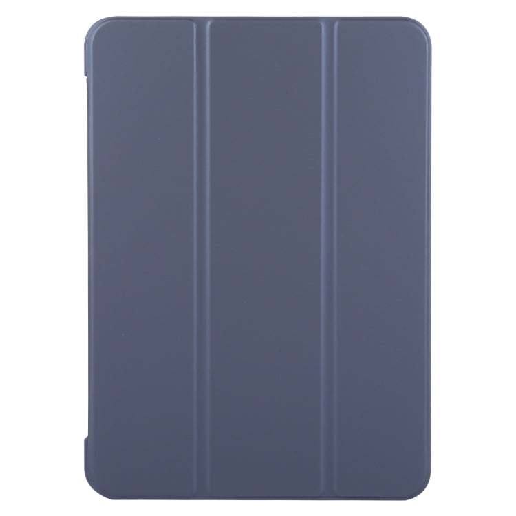 For iPad Pro 13 2025 / 2024 GEBEI 3-folding Holder Shockproof Flip Leather Tablet Case(Dark Blue)