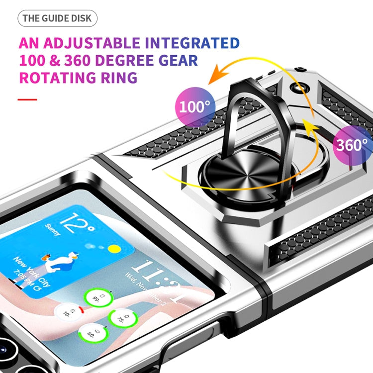 Shockproof TPU + PC Phone Case with Holder, For Samsung Galaxy Z Flip5
