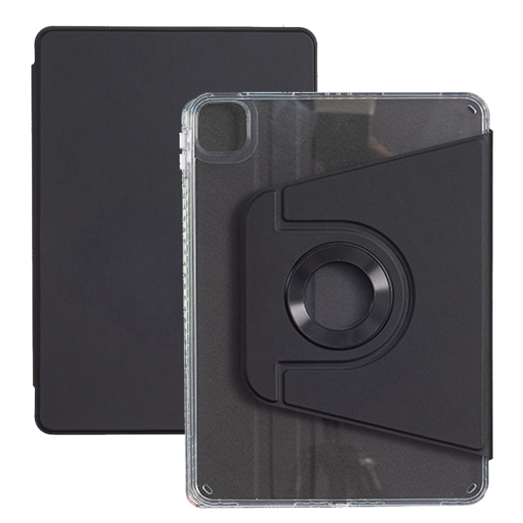 For iPad Pro 12.9 2022 / 2021 / 2020 Magnetic Split Leather Smart Tablet Case(Black)