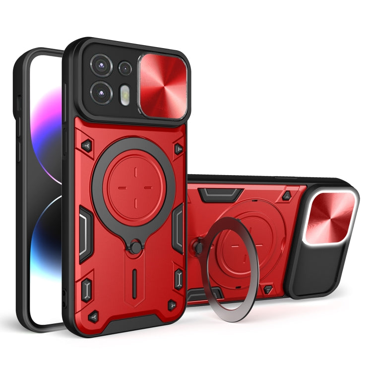 CD Texture Sliding Camshield Magnetic Holder Phone Case, For Motorola Edge 30, For Motorola Edge 30 Pro, For Motorola Moto E20 / E30 / E40, For Motorola Edge 20 Lite, For Motorola Edge 20 Pro