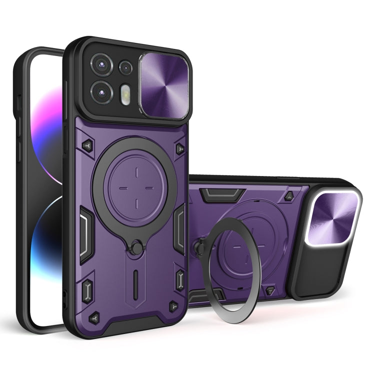CD Texture Sliding Camshield Magnetic Holder Phone Case, For Motorola Edge 30, For Motorola Edge 30 Pro, For Motorola Moto E20 / E30 / E40, For Motorola Edge 20 Lite, For Motorola Edge 20 Pro