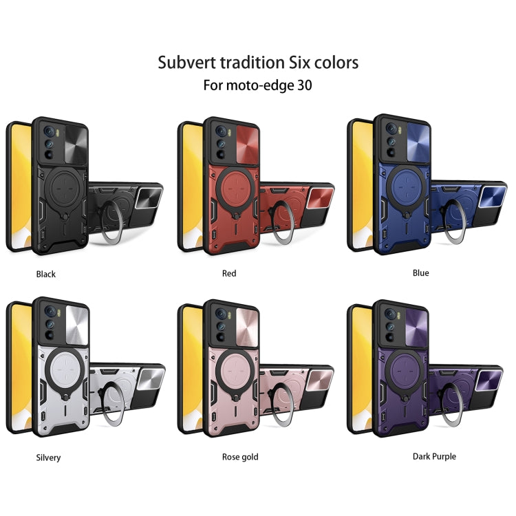 CD Texture Sliding Camshield Magnetic Holder Phone Case, For Motorola Edge 30, For Motorola Edge 30 Pro, For Motorola Moto E20 / E30 / E40, For Motorola Edge 20 Lite, For Motorola Edge 20 Pro