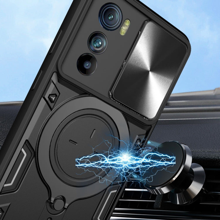 CD Texture Sliding Camshield Magnetic Holder Phone Case, For Motorola Edge 30, For Motorola Edge 30 Pro, For Motorola Moto E20 / E30 / E40, For Motorola Edge 20 Lite, For Motorola Edge 20 Pro