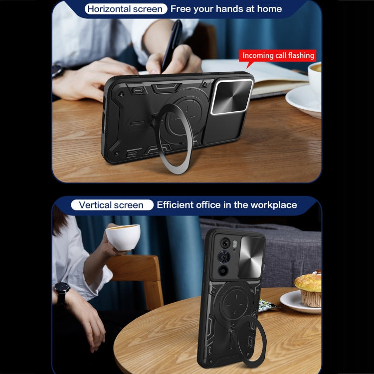 CD Texture Sliding Camshield Magnetic Holder Phone Case, For Motorola Edge 30 Pro, For Motorola Moto E20 / E30 / E40, For Motorola Edge 20 Lite, For Motorola Edge 20 Pro