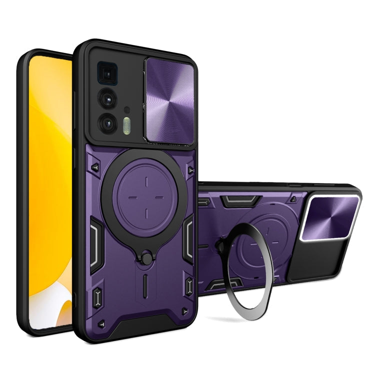 CD Texture Sliding Camshield Magnetic Holder Phone Case, For Motorola Edge 30 Pro, For Motorola Moto E20 / E30 / E40, For Motorola Edge 20 Lite, For Motorola Edge 20 Pro