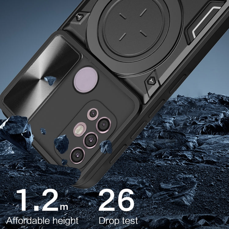 CD Texture Sliding Camshield Magnetic Holder Phone Case, For Motorola Moto G30 / G20 / G10
