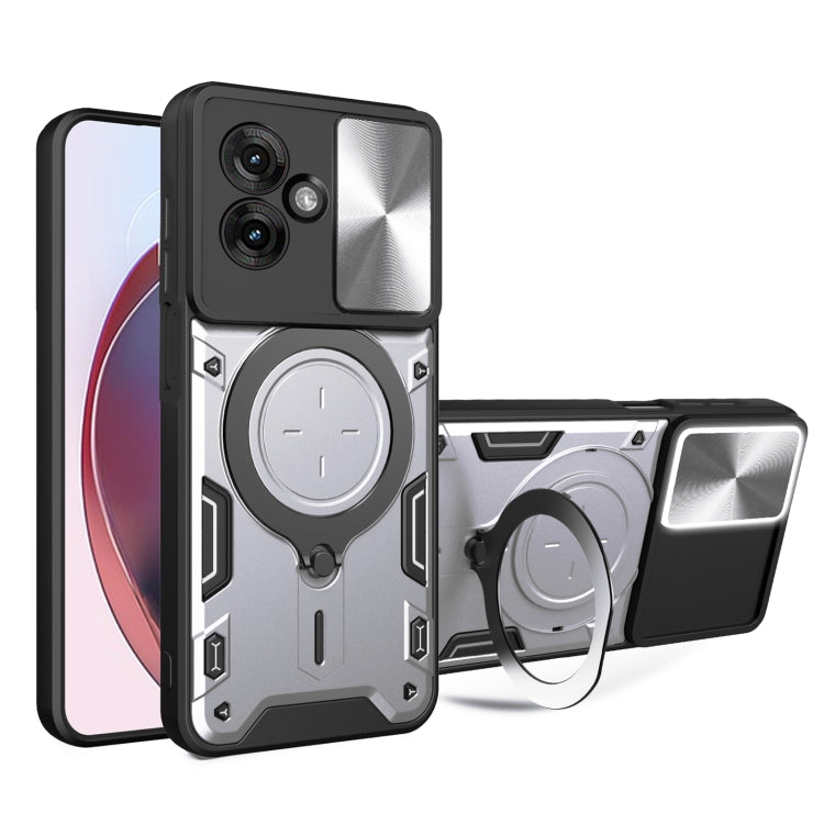 CD Texture Sliding Camshield Magnetic Holder Phone Case, For Motorola Moto G 2025, For Motorola Moto G75 5G, For Motorola Moto G35, For Motorola Moto G55