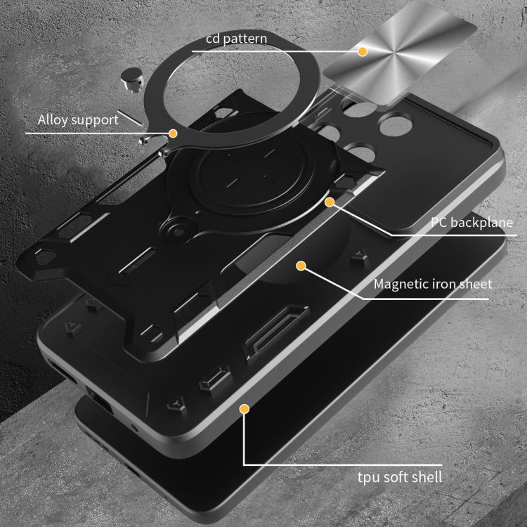 CD Texture Sliding Camshield Magnetic Holder Phone Case, For Motorola Moto G15 / G17 4G, For Motorola Edge 70 5G, For Motorola Moto G56 5G, For Motorola Moto G05