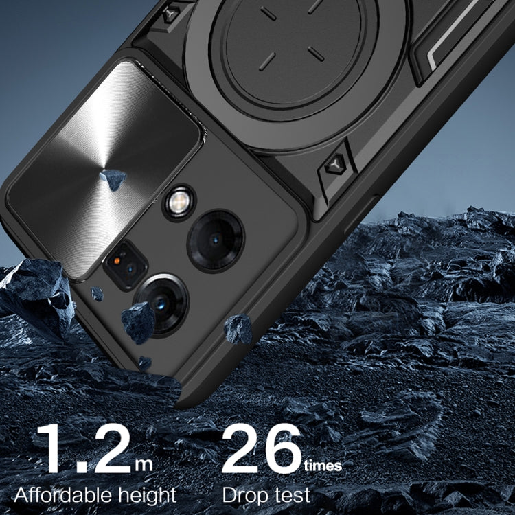 CD Texture Sliding Camshield Magnetic Holder Phone Case, For OPPO Reno7 4G / F21 Pro 4G, For OPPO Reno7 5G, For OPPO Reno 6 4G, For OPPO A15 / A15s / A35 2021