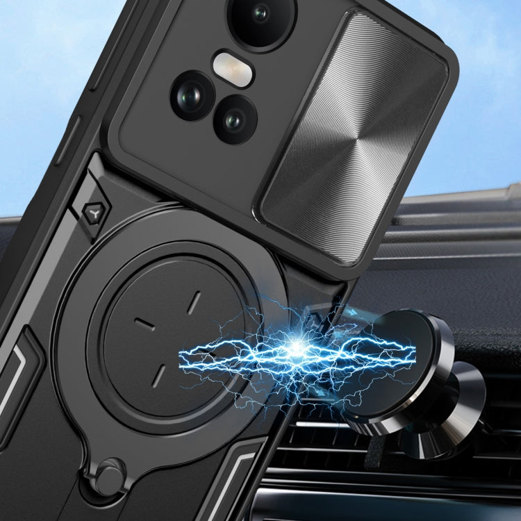 CD Texture Sliding Camshield Magnetic Holder Phone Case, For OPPO Reno10 5G Global, For OPPO A78 4G, For OPPO F23 5G India / A98 5G / A1 5G, For OPPO Find X8 Pro