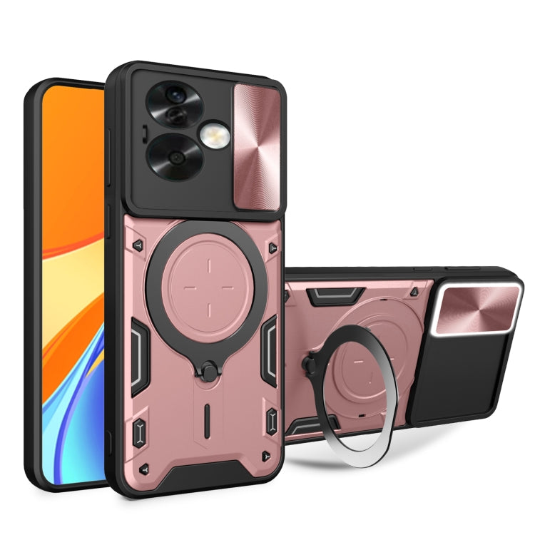 CD Texture Sliding Camshield Magnetic Holder Phone Case, For OPPO A53 4G, For OPPO A9 2020 / A5 2020 / A11x, For OPPO A79 5G Global