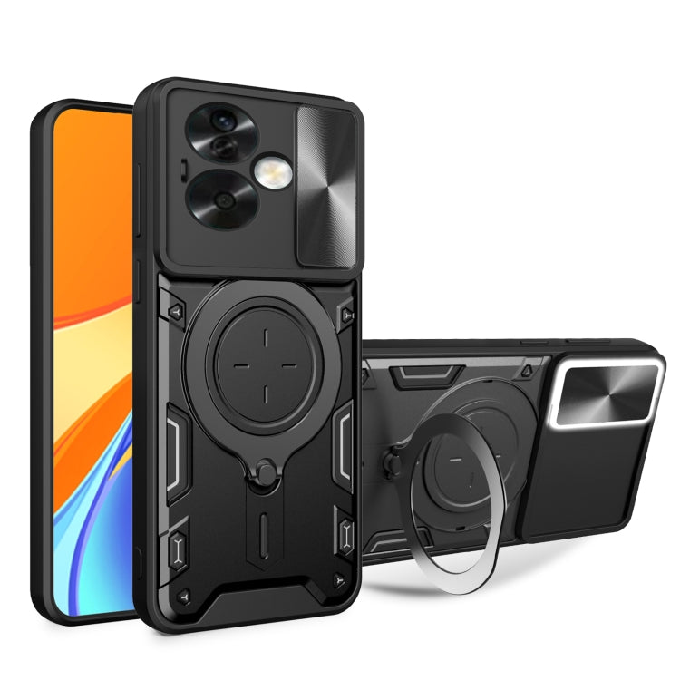 CD Texture Sliding Camshield Magnetic Holder Phone Case, For OPPO A53 4G, For OPPO A9 2020 / A5 2020 / A11x, For OPPO A79 5G Global
