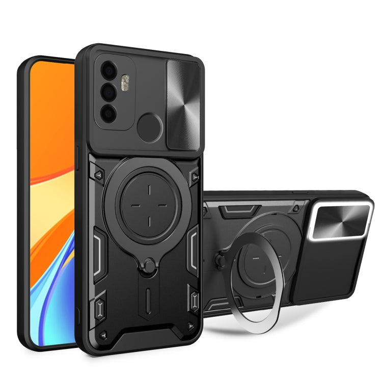 CD Texture Sliding Camshield Magnetic Holder Phone Case, For OPPO A53 4G, For OPPO A9 2020 / A5 2020 / A11x, For OPPO A79 5G Global