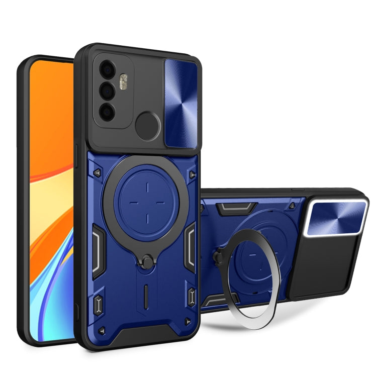 CD Texture Sliding Camshield Magnetic Holder Phone Case, For OPPO A53 4G, For OPPO A9 2020 / A5 2020 / A11x, For OPPO A79 5G Global