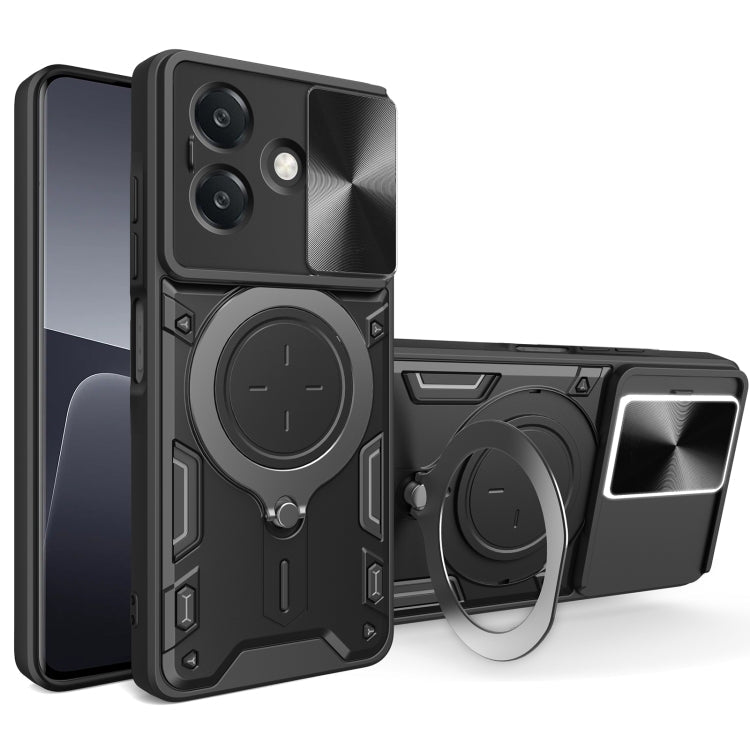 CD Texture Sliding Camshield Magnetic Holder Phone Case, For OPPO A5 Pro 5G Global, For OPPO Find X8, For OPPO A3x 5G India / A3x 4G, For OPPO Reno12 F 5G Global