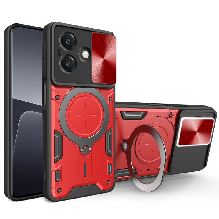 CD Texture Sliding Camshield Magnetic Holder Phone Case, For OPPO A5 Pro 5G Global, For OPPO Find X8, For OPPO A3x 5G India / A3x 4G, For OPPO Reno12 F 5G Global