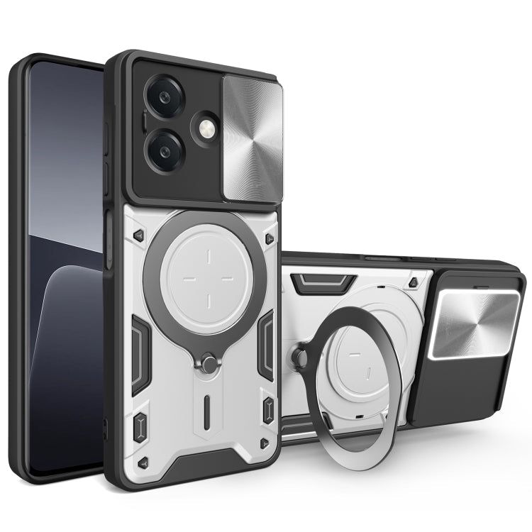 CD Texture Sliding Camshield Magnetic Holder Phone Case, For OPPO A5 Pro 5G Global, For OPPO Find X8, For OPPO A3x 5G India / A3x 4G, For OPPO Reno12 F 5G Global